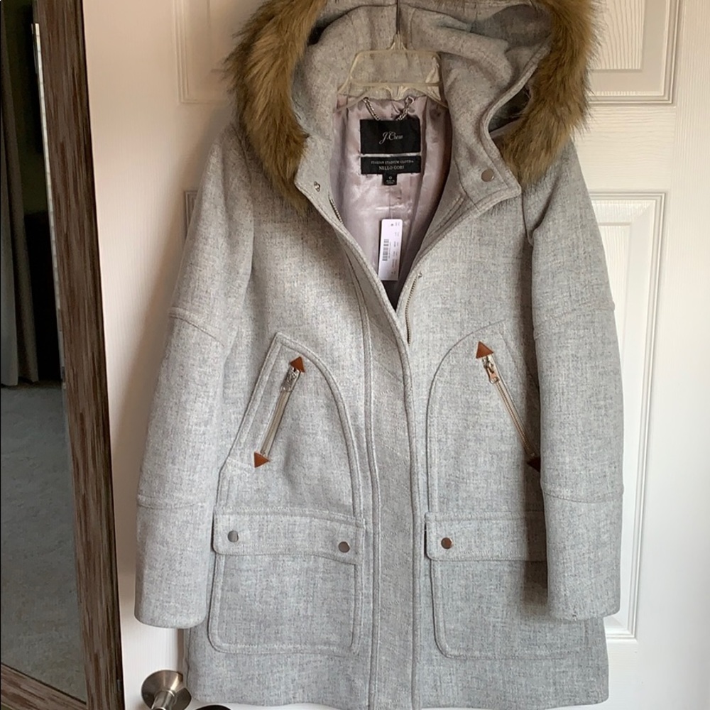 J Crew wool coat/ New with Tags